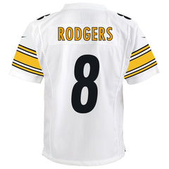 Aaron Rodgers Pittsburgh Steelers Youth Game Jersey – White - Nike
