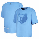 NBA - Memphis Grizzlies Protege Eco-Poly Interlock Fashion Tonal T-Shirt - Light Blue