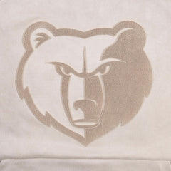 NBA - Memphis Grizzlies Protege Eco-Friendly Functional Suede Fashion Tonal Hoodie - Cream