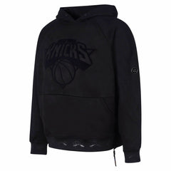 NBA - New York Knicks Protege Eco-Friendly Functional Suede Fashion Tonal Hoodie - Black
