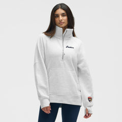 Florida Panthers - lululemon Women's Long Scuba Oversized Half-Zip Funnel Neck Heathered Core Ultra Light Grey