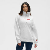 New Jersey Devils - lululemon Women's Long Scuba Oversized Half-Zip Funnel Neck Heathered Core Ultra Light Grey