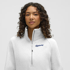Tampa Bay Lightning - lululemon Women's Long Scuba Oversized Half-Zip Funnel Neck Heathered Core Ultra Light Grey