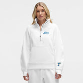 St. Louis Blues - lululemon Women's Long Scuba Oversized Half-Zip Funnel Neck White