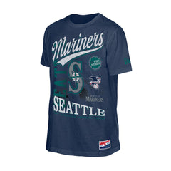 Seattle Mariners New Era Oversized Throwback Distressed T-Shirt Clearance