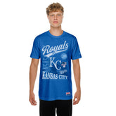 Kansas City Royals New Era Oversized Throwback Distressed T-Shirt Clearance