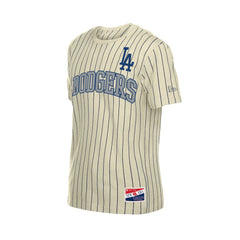 Los Angeles Dodgers New Era Throwback Meshback Pinstripe T-Shirt Sale