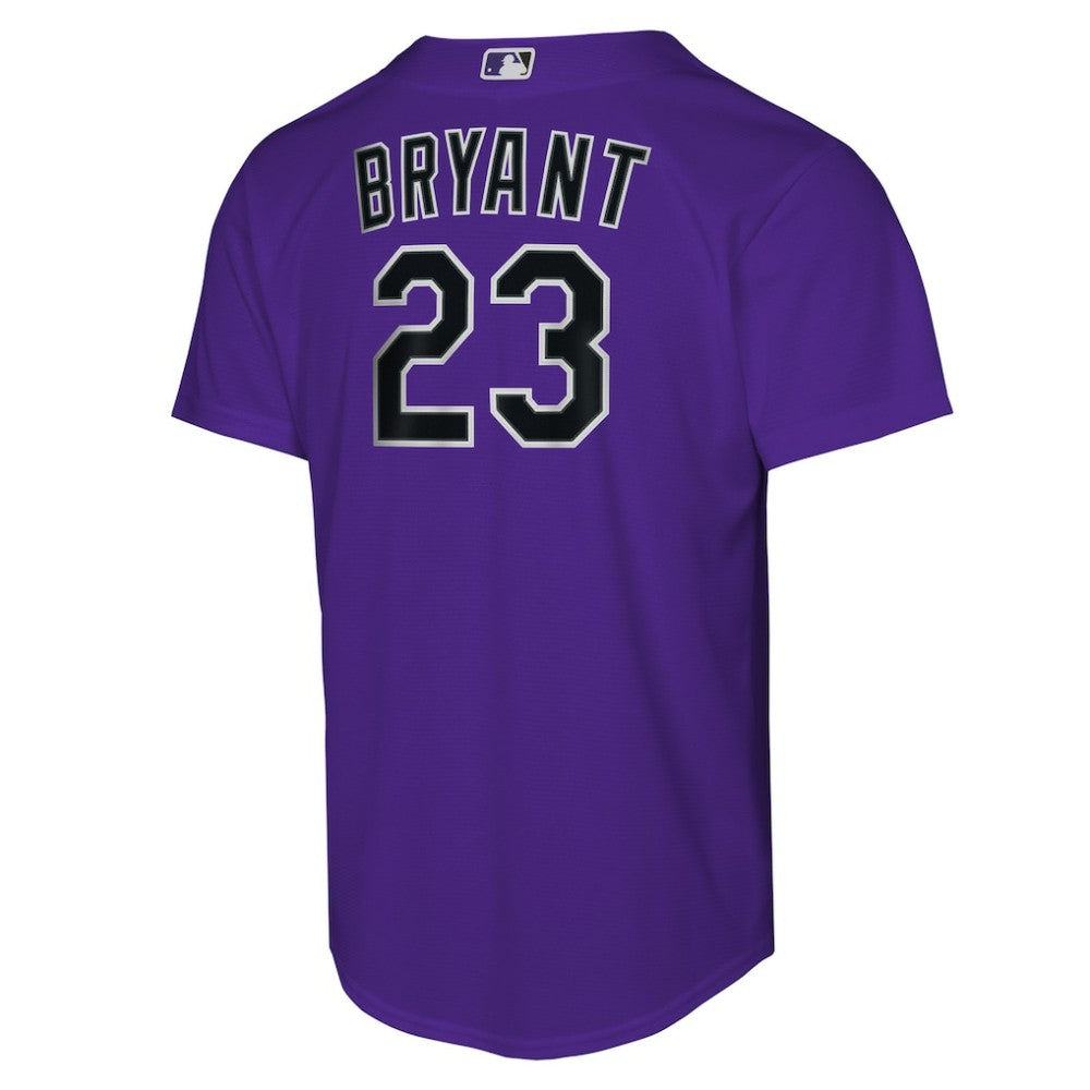 Kris Bryant Colorado Rockies Nike Youth Alternate Replica Jersey - Purple | MLB Jerseys