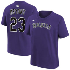 Kris Bryant Colorado Rockies Nike Youth Name & Number T-Shirt On Sale