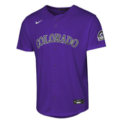 Colorado Rockies Nike Youth Alternate 2 Stadium Jersey Lifestyle