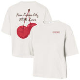 Kansas City Chiefs '47 Women's Love Letter Reed City T-Shirt Cream - 47 brand