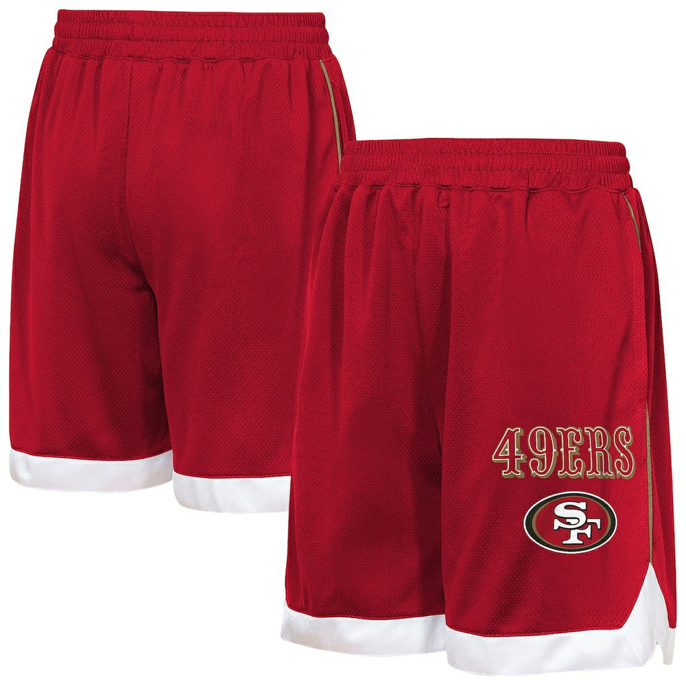 San Francisco 49ers Outerstuff Youth All Star Mesh Shorts Scarlet - NFL