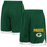 Green Bay Packers Outerstuff Youth All Star Mesh Shorts Green - NFL