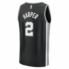 Fanatics - Dylan Harper San Antonio Spurs 2025 NBA Draft First Round Pick Fast Break Replica Jersey - Icon Edition - Black