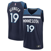 Fanatics - Joan Beringer Minnesota Timberwolves 2025 NBA Draft First Round Pick Fast Break Replica Jersey - Icon Edition - Navy