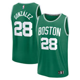 Fanatics - Hugo Gonzalez Boston Celtics Youth 2025 NBA Draft First Round Pick Fast Break Replica Jersey - Icon Edition - Kelly Green