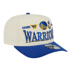 New Era - Golden State Warriors Stretched 2-Tone A-Frame 9FIFTY Adjustable Hat - Cream/Royal