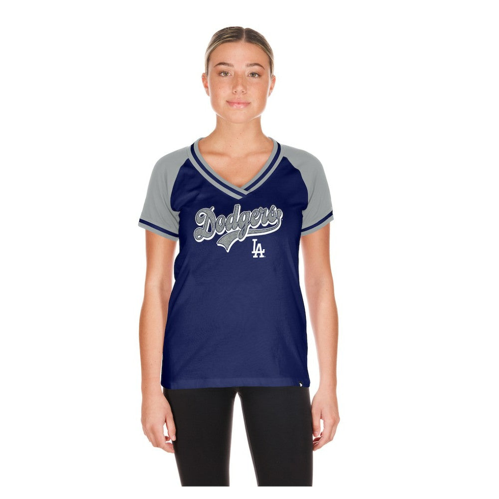 Los Angeles Dodgers New Era Women's Gameday V-Neck T-Shirt for sale