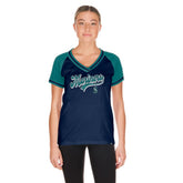 Seattle Mariners New Era Women's Gameday V-Neck T-Shirt Clearance
