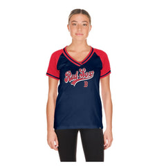 Boston Red Sox New Era Women's Gameday V-Neck T-Shirt Sale