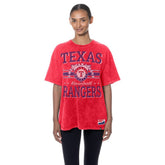 Texas Rangers New Era Women's Oversized Boyfriend T-Shirt Lifestyle