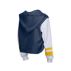 Milwaukee Brewers New Era Women's Boxy Lace-Up Hoodie Online