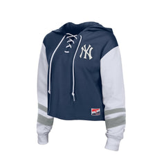 New York Yankees New Era Women's Boxy Lace-Up Hoodie Near Me