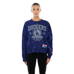 Los Angeles Dodgers New Era Women's Throwback Oversized Boxy Sweatshirt for sale