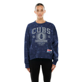 Chicago Cubs New Era Women's Throwback Oversized Boxy Sweatshirt Online