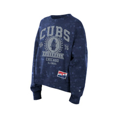 Chicago Cubs New Era Women's Throwback Oversized Boxy Sweatshirt Online
