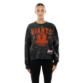 San Francisco Giants New Era Women's Throwback Oversized Boxy Sweatshirt On Sale