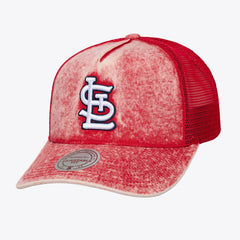 St. Louis Cardinals Mitchell & Ness Unisex Gameday Adjustable Trucker Hat Lifestyle