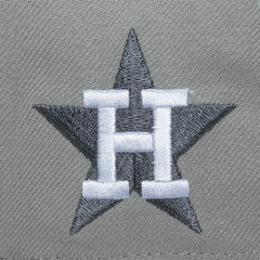 Houston Astros Mitchell & Ness Cooperstown Thunderstorm Head Coach Pro-Crown Adjustable Hat Lifestyle