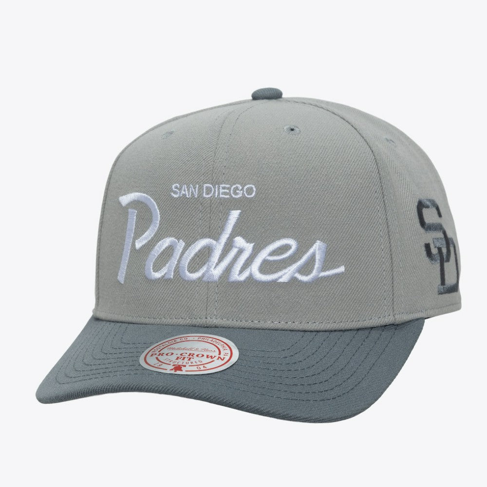 San Diego Padres Mitchell & Ness Cooperstown Thunderstorm Head Coach Pro-Crown Adjustable Hat Clearance