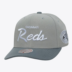 Cincinnati Reds Mitchell & Ness Cooperstown Thunderstorm Head Coach Pro-Crown Adjustable Hat Sale