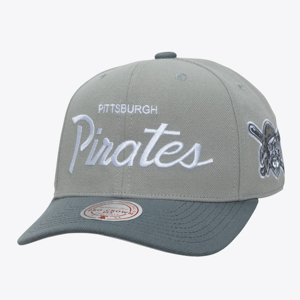 Pittsburgh Pirates Mitchell & Ness Thunderstorm Head Coach Pro-Crown Adjustable Hat On Sale