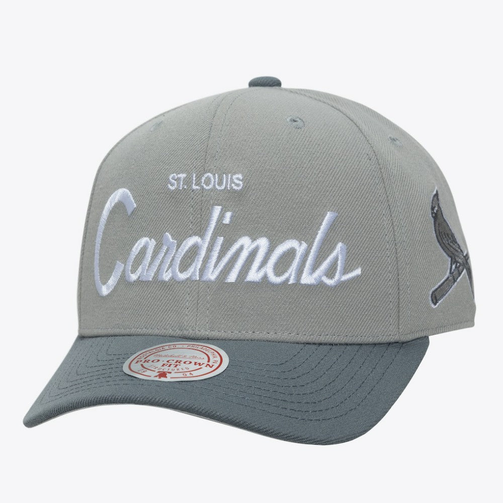 St. Louis Cardinals Mitchell & Ness Thunderstorm Head Coach Pro-Crown Adjustable Hat discount