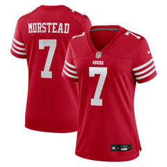 Thomas Morstead San Francisco 49ers Women's Team Game Jersey Scarlet - Nike