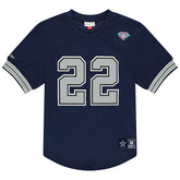 Emmitt Smith Dallas Cowboys Retired Player Name & Number Mesh T-Shirt Navy - Mitchell & Ness