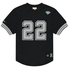 Emmitt Smith Dallas Cowboys Retired Player Name & Number Mesh Top Black - Mitchell & Ness