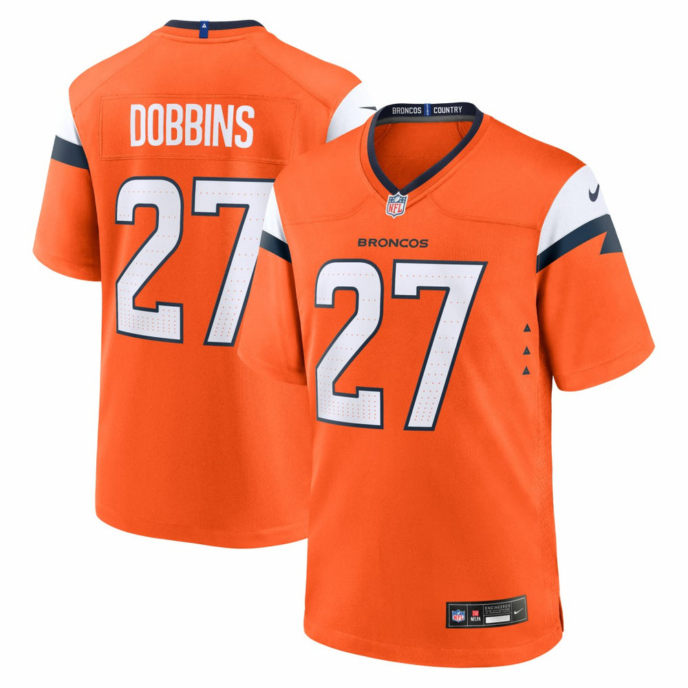 J.K. Dobbins Denver Broncos Team Game Jersey Orange - Nike