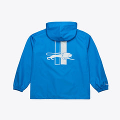 Detroit Lions Coaches Full-Snap Hooded Windbreaker Jacket Blue - Mitchell & Ness