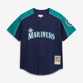 Ichiro Suzuki Seattle Mariners Mitchell & Ness 2006 Cooperstown Mesh Batting Practice Button-Up Jersey Lifestyle