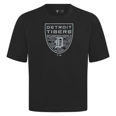 Detroit Tigers Levelwear Oversized Luxe Signature Knit Buckler T-Shirt Near Me