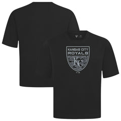 Kansas City Royals Levelwear Oversized Luxe Signature Knit Buckler T-Shirt Lifestyle