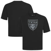 Minnesota Twins Levelwear Oversized Luxe Signature Knit Buckler T-Shirt for sale