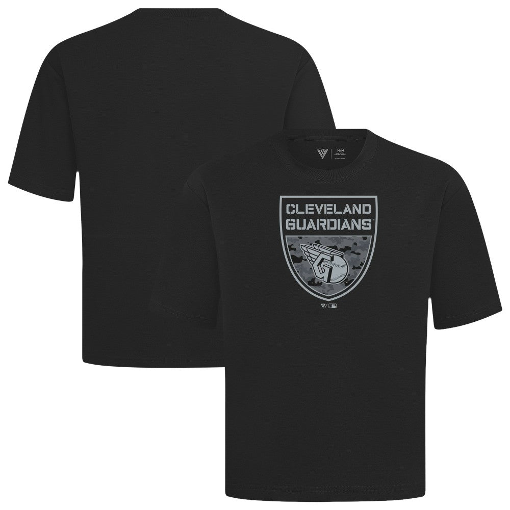 Cleveland Guardians Levelwear Oversized Luxe Signature Knit Buckler T-Shirt discount