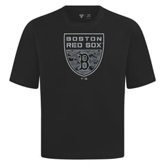 Boston Red Sox Levelwear Oversized Luxe Signature Knit Buckler T-Shirt Lifestyle