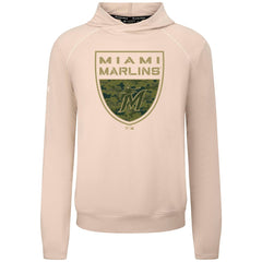 Miami Marlins Levelwear Mandate Buckler Tri-Blend Pullover Hoodie for sale