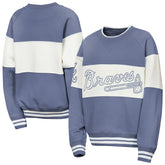 Atlanta Braves Outerstuff Youth Ultimate Pastels On Base Sweatshirt Lifestyle